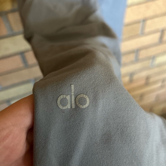 Alo Yoga Full Length Athletic Leggings Dusty Blue Women’s - Picture 3 of 5